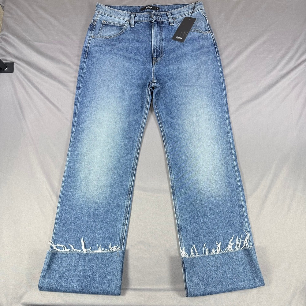 Hudson Sloane Womens Jeans Size 28 Blue Distressed Raw Hem High Rise W2050DJR - Picture 6 of 13